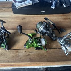 4 Fishing Reels 