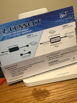 PLUG AND PLAY EZ CONNECT FOR ALL SIZE HARD DRIVES… $25