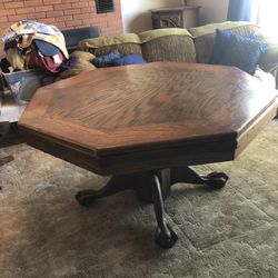 Bumper Pool And Card Table