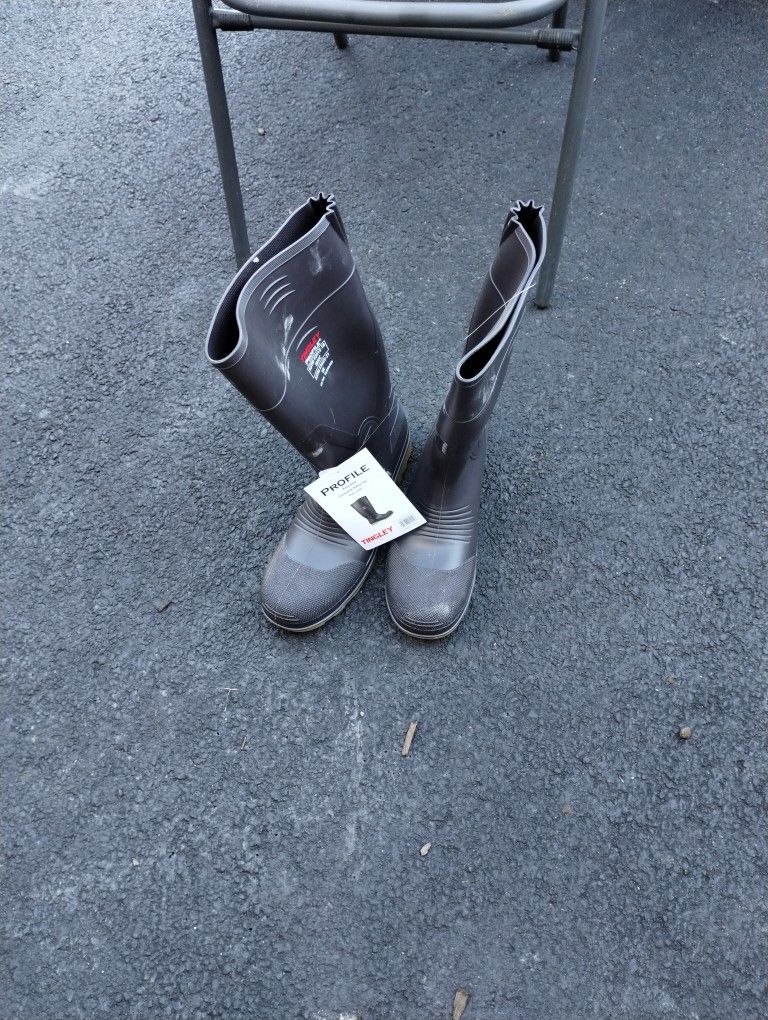 Rubber Steal Toe Mining Boots