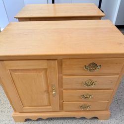 Handmade Solid Wood Nightstands 