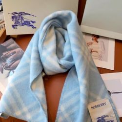 Bur berry Classic Check Knight Pattern Double-Sided Wool Scarf-New Style
