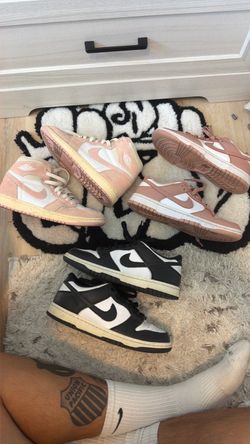Nike woman dunks and Jordan 1s