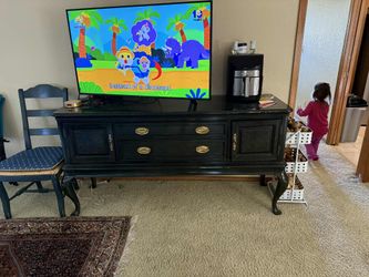 TV Stand Drawers Antique 