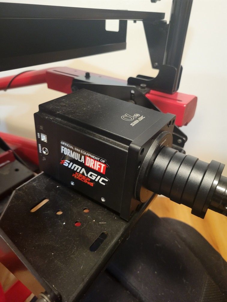 Simmagic bundle - Alpha mini wheel base, FX wheel, P1000-F pedals $1100 originally $1590