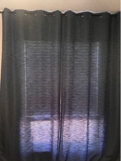 Blue curtains (2 panels)