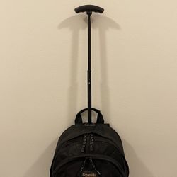 "Coronado" Large (rather heavy), ROLLING Black BACKPACK - posted price is firm