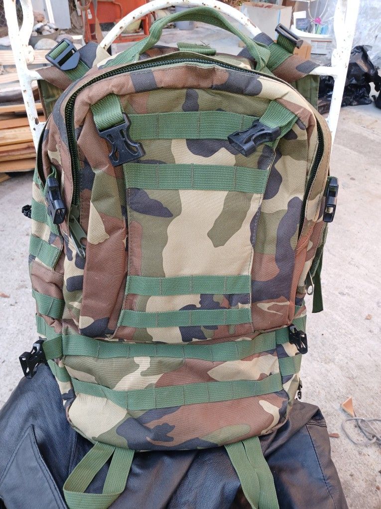 Military Backpack (Green Camo)