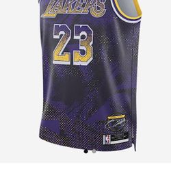 NWT 2025-26 Lakers LeBron James Select Retro Nike Jersey Men XL