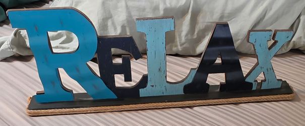 Relax Sign Decor - Shabby Chic