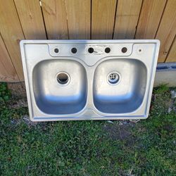 33x22 Aluminum Sink Used Conditions 