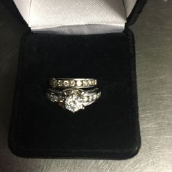 Wedding Gold Engagement Set fire Sale  2 Plus Carat Diamonds 