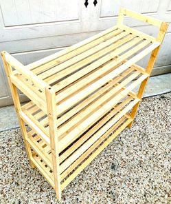 BAMBOO FOOD GRADE DISPLAY RACK(great Shape & Condition:10/10)