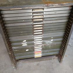 Hamilton Manufacturing Print Cabinet