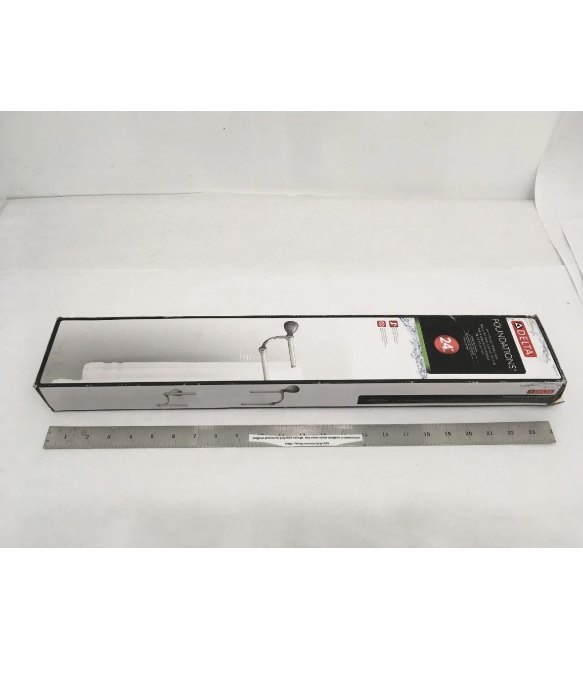 Delta Foundations 24 in. Double Towel Bar in Chrome Finish FND25-PC