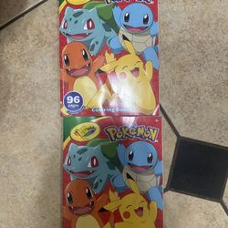 Two Pokemon Coloring Books $2 For Both 