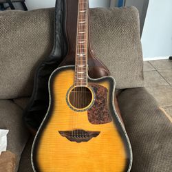 Keith Urban Sunburst Acoustic Guitar. 
