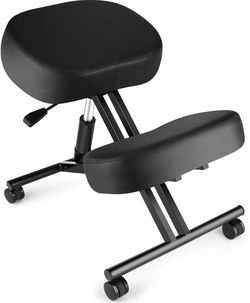Ergonomic Office Kneeling Chair, Height Adjustable Stool with Thick Foam Cushions