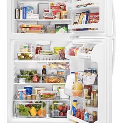 Whirlpool 20 cu. ft. Top Freezer Refrigerator with Frameless Glass Shelves