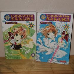 CARDCAPTOR SAKURA Volumes 3 And 4 Paperbacks By Clamp Manga! Excellent Condition!