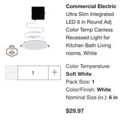 CE Slim 6inch LED