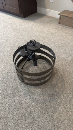 Metal ceiling light