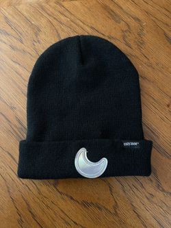 Black In Motion Design Inc Cozy Zone Beanie Cap Hat with Holographic Shimmer in Excellent Condition!!