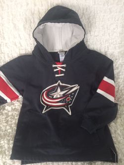 NHL youth 8 M blue jackets jersey hoodie