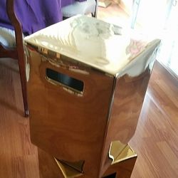 gold ceramic end table QTY 1