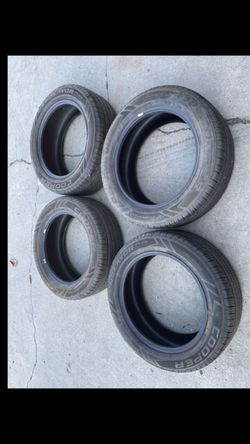 4 — 235/55r18 Cooper Endeavor Plus Tires Good 90% Treads 2022 DOT