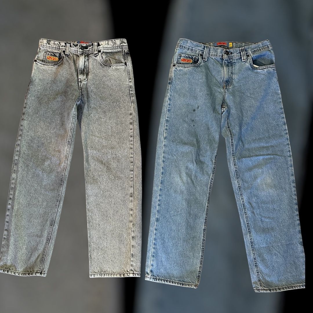 2 Pairs Of Boys Empyre Loose Fit Jeans With Embroidered Logo Size 27 In $20.00 Each