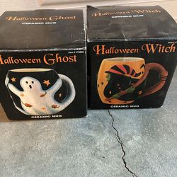 Halloween ceramic mugs