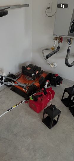 Lawnmower and weed eater