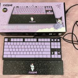 Kuromi Razer Headset And Keyboard