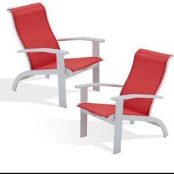 Aluminum Patio Chairs Brand New Adirondack Patio Chairs Deck Chairs Brand New In The Box Two Pieces 🚛🚎🆕🆕
