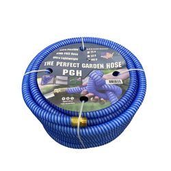 5/8" x 100ft Heavy-Duty Garden Hose – Blue, Flexible & Kink-Resistant
