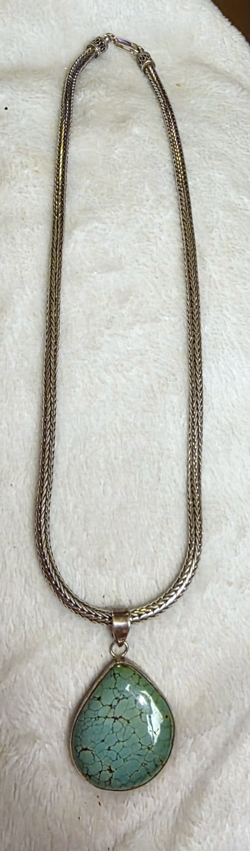 Sterling Silver Turquoise Necklace