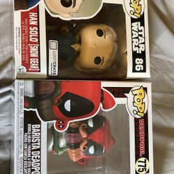 Wolverine Metal Cast , Han Solo And Deadpool Funko Pop