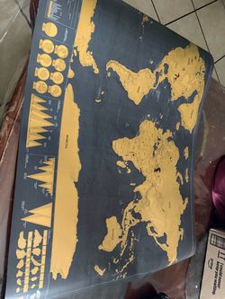 Scratch Off World Map Poster