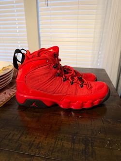 Air Jordan 9 Retro Red High-Top Sneakers Size 7Y