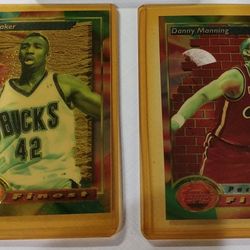 1993-94 Topps Finest Basketball Star Lot - (Danny Manning & Vin Baker)