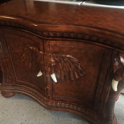 Elephant Wood Table Accent 