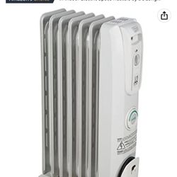 De'Longhi Comfort Temp Full Room Radiant Thermostat, 3 Heat Settings, Energy Saving, Safety Features, Nice for Home with Pets/Kids, 27" x 6.5" x 15.5"