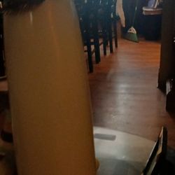 Tall White Vase  With DECORATIONS 