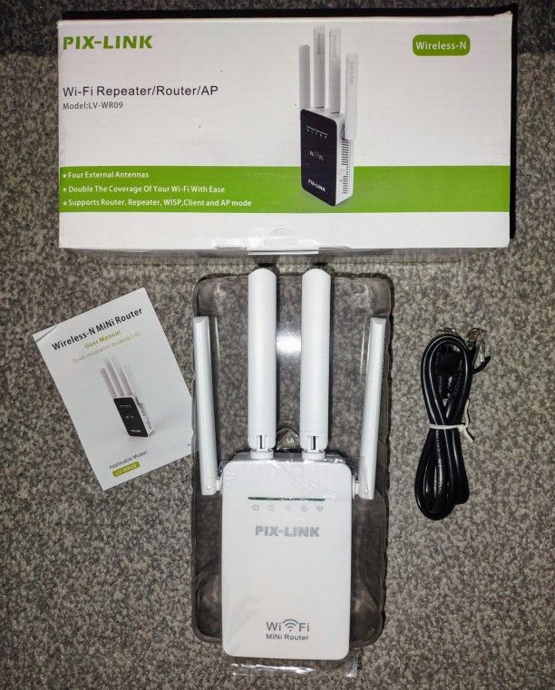 PIX-LINK LV-WR09 WIRELESS ROUTER/AP WIFI REPEATER