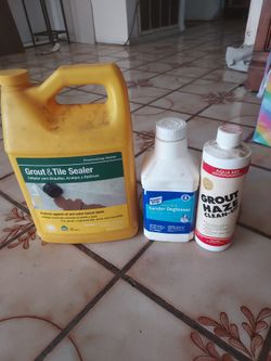 Grout and tile sealer grout haze remover d glosser