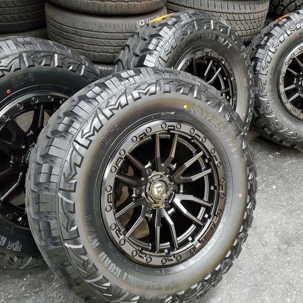 17" FUEL wheels w/ 33" MT Tires 33x12.50 R17 for Sale in Orange, CA