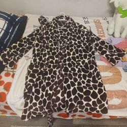 Giraffe Pattern Bath Robe