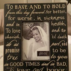 Wood Hobby Lobby Picture Frame - Wedding
