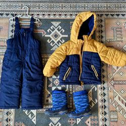 Toddler Winter Jacket, Snow Pants, Snow Boots